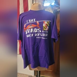 I've  got crabs tee shirt t mens 2x purple